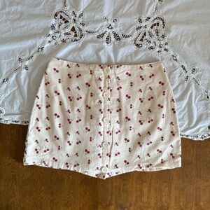 Le Lis Cherry Mini Skirt